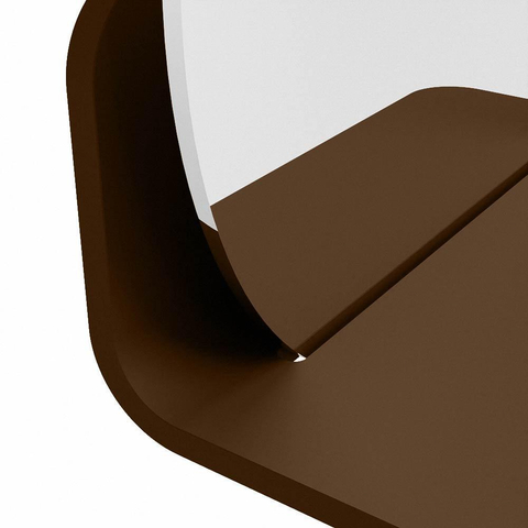Mondiaz SPOT miroir – Ø 30 cm – avec tablette – Rust (brun) SW1235598