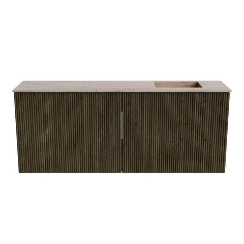 Mondiaz JOYA-DLUX 100cm toiletmeubel - kleur Shadow - Wastafel FAYE positie Rechts 1 kraangat kleur Saba. SW1425133