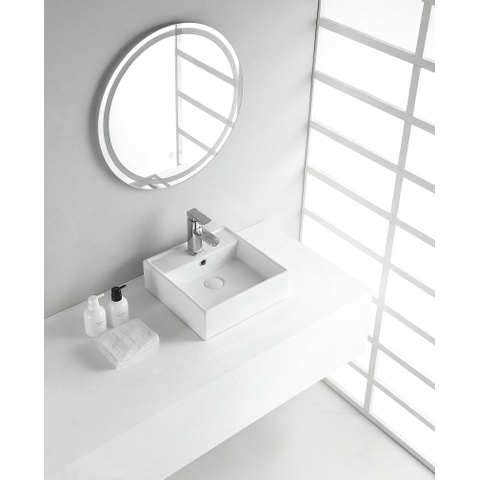 Xellanz Larx lavabo à poser 38,5x38,5x13cm blanc SW62642