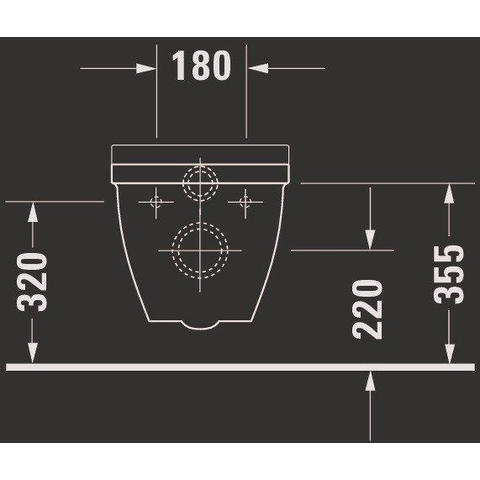 Duravit Starck 3 WC suspendu – allongé – profondeur 70 cm – blanc brillant 0290126