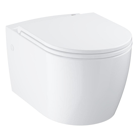 Grohe Start Round Ceramic Wandcloset met zitting en deksel - glans wit SW1244484