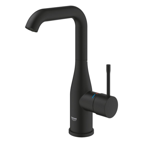 Grohe Essence New 1-gats wastafelkraan l-size voorsprong 12.7cm phantom black SW901520