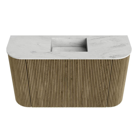 Mondiaz JOYA-DLUX 73.2cm toiletmeubel - ronding links en rechts kleur Dusk - Wastafel FAYE positie Midden Zonder kraangat kleur Opalo. SW1423367
