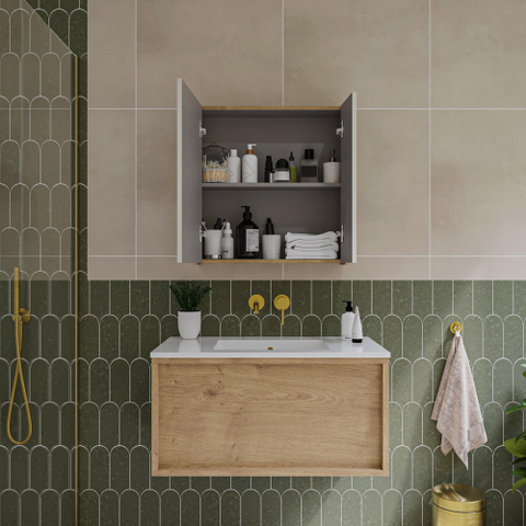 Saniclass Holz Pure armoire de toilette – Chêne natural SW1448797