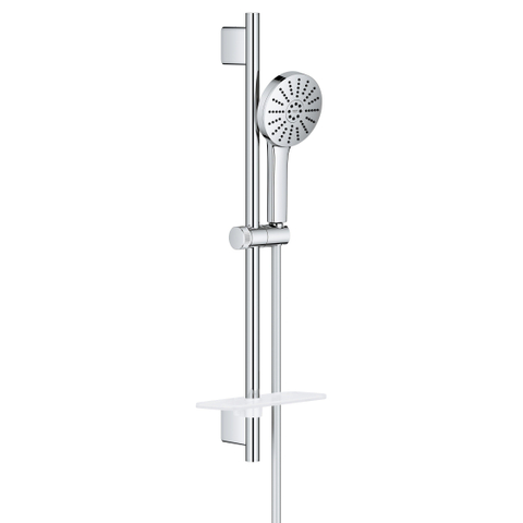 GROHE Vitalio Joy Ensemble barre de douche - 60cm - douchette ronde - 3 types de jets - chrome SW1522139