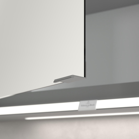 Villeroy & Boch My View Now My view spiegelkast - 80x75cm - 2 deuren - 3 contactdoos LED - zilver SW641561