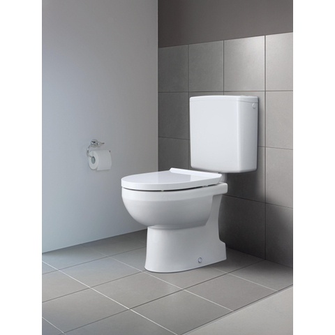 Duravit No.1 DuraStyle Basic WC-zitting - 37.3x43x4.3cm - met softclose - kunststof - wit glanzend SW54216
