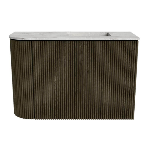 Mondiaz JOYA-DLUX 61.6cm toiletmeubel - ronding links kleur Shadow - Wastafel FAYE positie Rechts Zonder kraangat kleur Glace. SW1422774