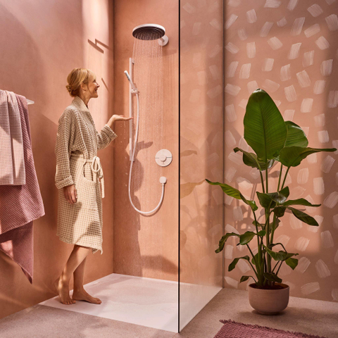 Hansgrohe Pulsify s Staaf - handdouche - 1jet ecosmartmat - mat wit SW918079