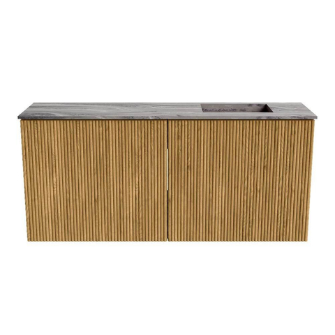 Mondiaz JOYA-DLUX 90cm toiletmeubel - kleur Oak - Wastafel FAYE positie Rechts Zonder kraangat kleur Sombra. SW1424255