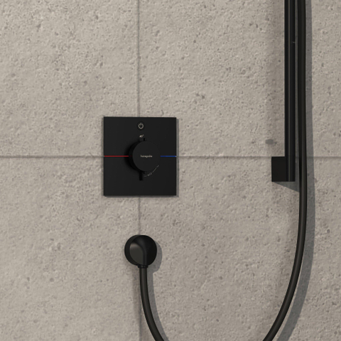 Hansgrohe ShowerSelect Comfort E Thermostaat - inbouw - 1 functie - mat zwart SW917882