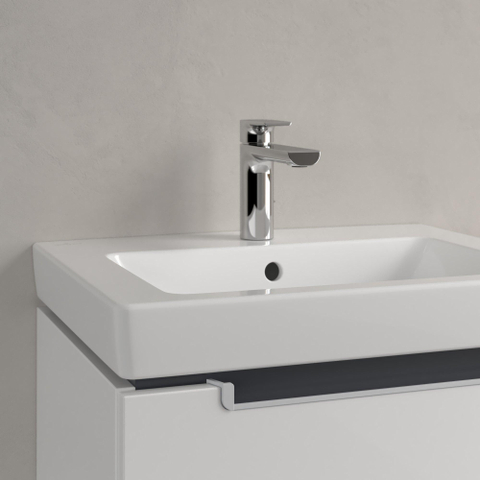 Villeroy & Boch Subway 2.0 meubelwastafel - 55x47cm - 1 kraangat - met overloop CeramicPlus - White Alpine (glans wit) 1024116