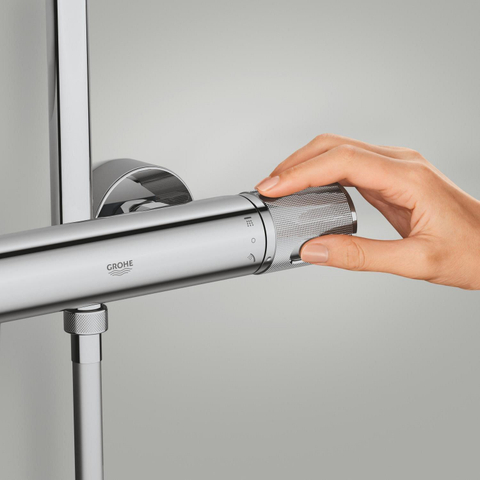 GROHE Vitalio Joy+ doucheset - 28cm - rond - thermostatisch - chroom SW1590099