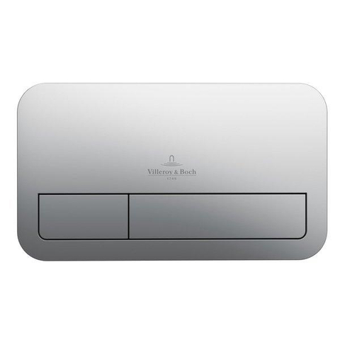 Villeroy & Boch Avento Pack WC 37x31.5cm - direchtflush - à fond creux - avec réservoir encastrable - plaque de commande acier mat - Stone White CeramicPlus SW956271
