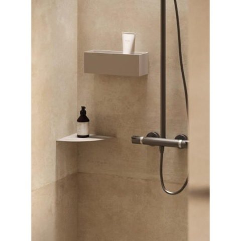 Looox Storage Collection Étagère d'angle – 30 cm – bords arrondis – beige sable mat SW1443991