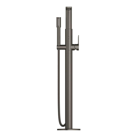 GROHE Lineare afbouwdeel v. vrijstaande badkraan vloermontage m. omstel m. sena handdouche en doucheslang 125cm brushed hard graphite OUTLETSTORE STORE44690