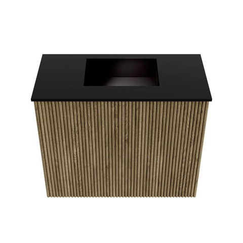 Mondiaz JOYA 50cm toiletmeubel - kleur Dusk - Wastafel FAYE positie Midden Zonder kraangat kleur Urban. SW1421694
