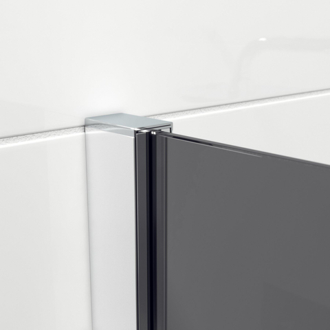Saniclass Bellini inloopdouche - 100x200cm - rookglas - chroom SW238186