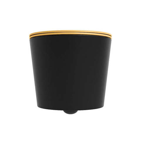 Mondiaz LAVIE hangtoilet – spoelrandloos – 36 x 53 cm – met softclose zitting – Urban (zwart), zitting Ocher (geel) SW1208680