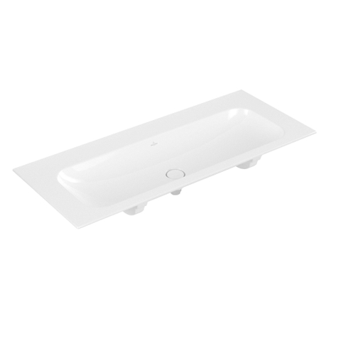 Villeroy & Boch finion meubelwastafel - 120x50cm - zonder kraangat - zonder overloop CeramicPlus - White Alpine (glans wit) SW209392