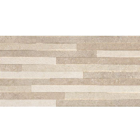 Baldocer Ceramica Pierre Taupe Decor wandtegel - 30x60cm - 10mm - Rechthoek - gerectificeerd - Natuursteen look - mat taupe SW88612