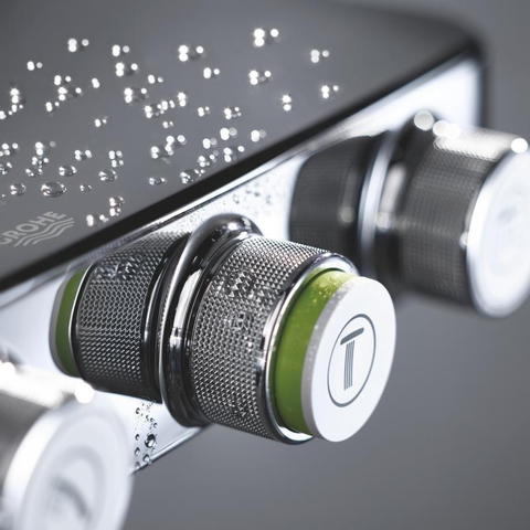GROHE Euphoria smartcontrol Regendoucheset Opbouw- hoofddouche 31cm - handdouche rond - chroom OUTLETSTORE STORE44638