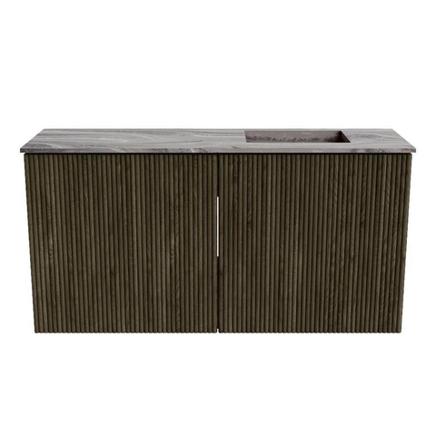 Mondiaz JOYA-DLUX 80cm toiletmeubel - kleur Shadow - Wastafel FAYE positie Rechts 1 kraangat kleur Sombra. SW1425195