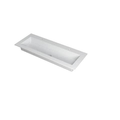Ink Kraft lavabo - 80x45x1cm - sans trou de robinet - blanc mat SW439488