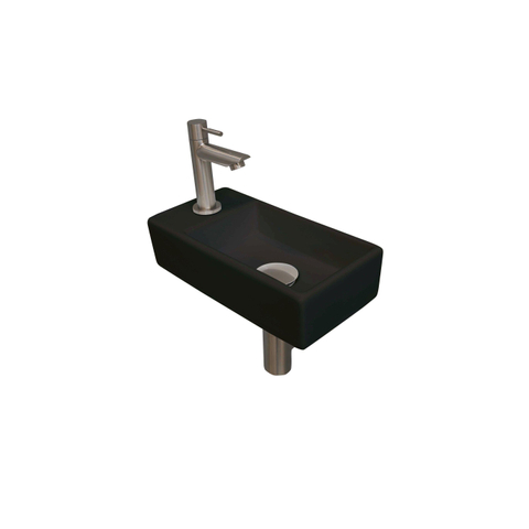 INK Versus Fonteinpack - Porselein - links fonteinkraan - designsifon - afvoerplug - incl bevestiging SW450919
