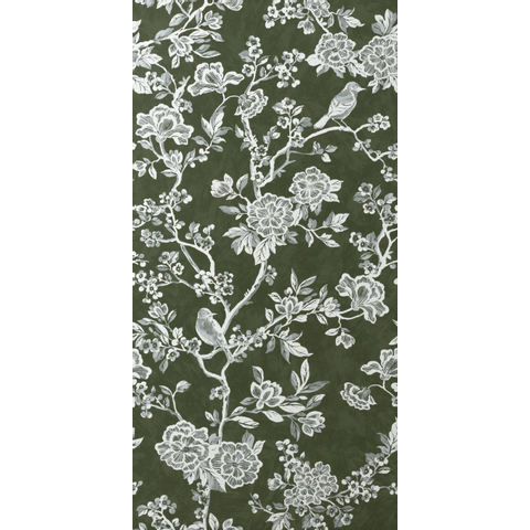 Ceralto Spectra Bande décorative - 60x120cm - 10.0mm - rectifié - Floral olive SW704697