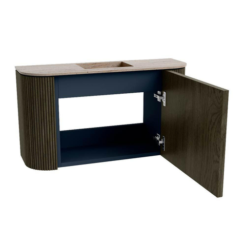 Mondiaz JOYA-DLUX 73.2cm toiletmeubel - ronding links en rechts kleur Shadow - Wastafel FAYE positie Midden Zonder kraangat kleur Saba. SW1425162