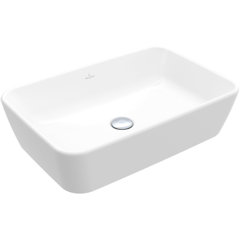 Villeroy & Boch Architectura vasque à poser 60x40,5x15,5cm - Rectangulaire avec trop-plein Blanc Alpin brillant Ceramic+ SW762344