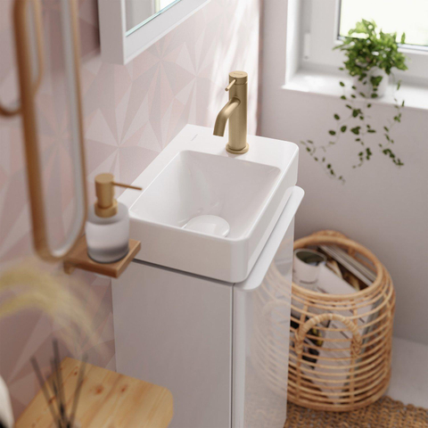 Hansgrohe Tecturis s Fonteinkraan - 80 met rechte greep - voor koud water of vooraf ingestelde watertemperatuur - zonder waste - geborsteld brons SW918543