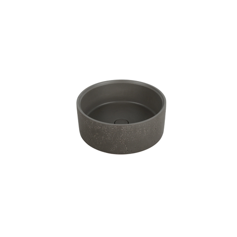 Ideavit Idea.deep vrijstaande wastafel - 39x15cm - rond - incl. pop-up afvoer - beton D5 SW1237677