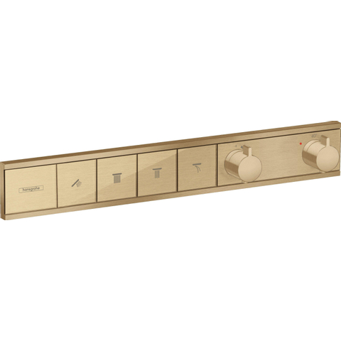 Hansgrohe Rainselect Afbouwdeel - voor inbouw douchekraan - thermostatisch - voor 4 functies - 59.8x90cm - thermostaat - geborsteld brons SW385578