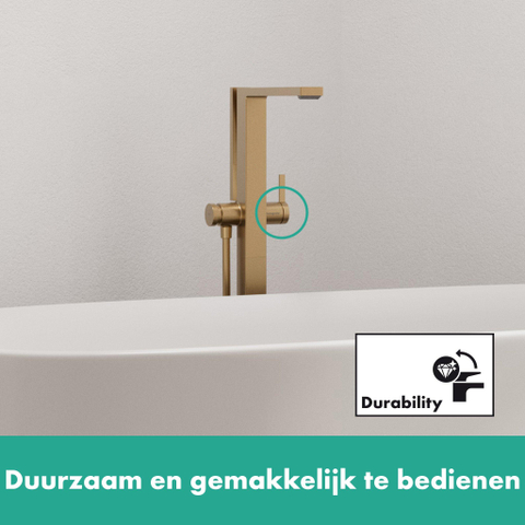 Hansgrohe Tecturis E Eengreeps badmengkraan vloermontage - vrijstaand - geborsteld brons SW918702