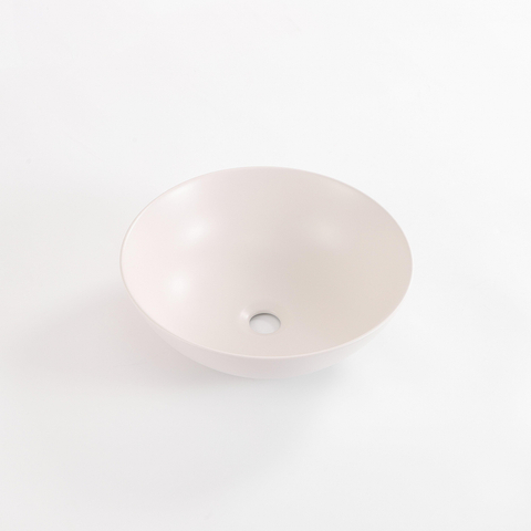 QeramiQ Dely Waskom - 40x40x15cm - rond - keramiek - linnen SW1471418