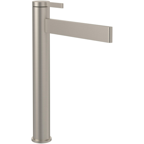 Villeroy & Boch Dawn 1 greeps wastafelkraan verhoogd - zonder pop up afvoergarnituur - Brushed Nickel (rvs) SW974121