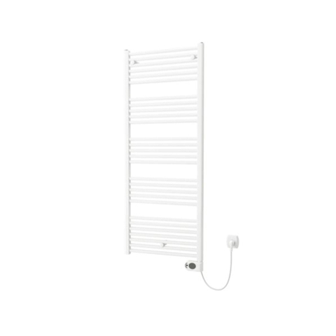 Plieger Elba Electrical Elektrische Designradiator - 146.2x50cm - met thermostaat - 700w - wit SW1221754
