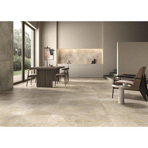 ÉCHANTILLON Ceralto Briano Accent Carrelage sol et mur 100x100cm rectifié R10 Noble Beige SW912630