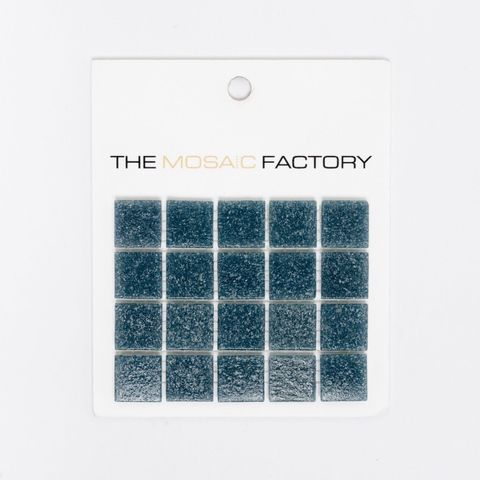 ÉCHANTILLON The Mosaic Factory Amsterdam carreau mosaïque 2x2x0.4cm pour mur et sol pour intérieur et extérieur carré Verre Acier Gris SW861827