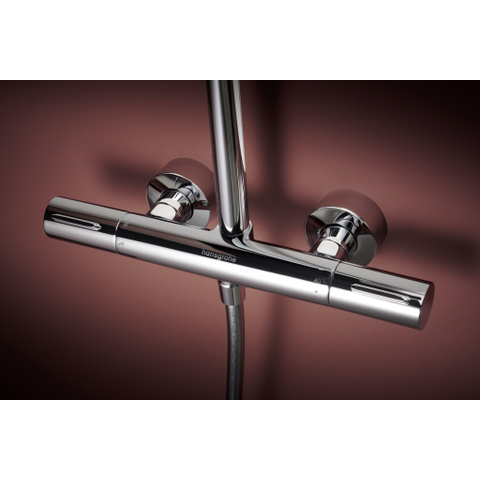 Hansgrohe Raindance alive s puro Showerpipe - 300 - 1jet - met Ecostat Element - hoogglans chroom SW1388113