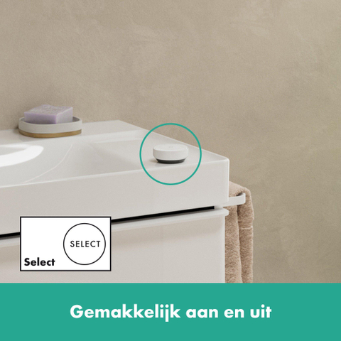 Hansgrohe Tecturis E 2-hole wastafelkraan - 150 - coolstart - met waste set - mat wit SW918752