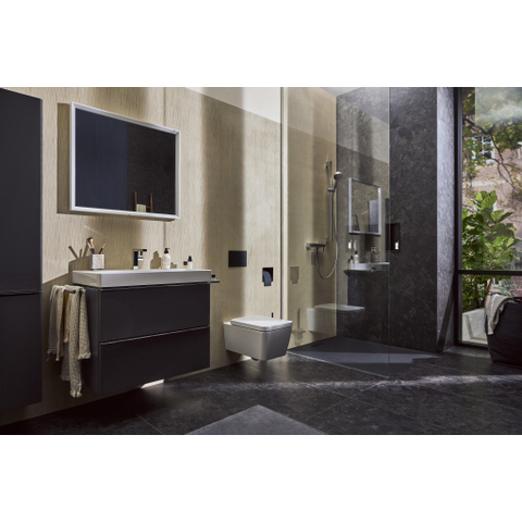Hansgrohe Tecturis E 1 greeps wastafelkraan - 110 Fine - coolstart - met PushOpen - waste set - hoogglans chroom SW918390