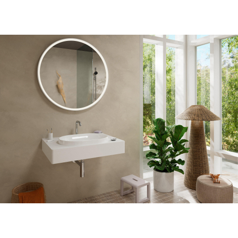 Hansgrohe Unica Glijstang S Puro - 90 cm - met easy slide schuifstuk en isiflex - doucheslang - 160 cm - hoogglans chroom SW918174