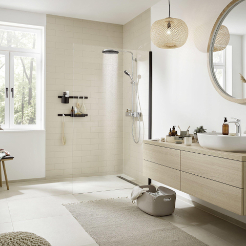 Hansgrohe Pulsify s Showerpipe - 260 - 1jet - ecosmart - met ShowerTablet - select - 400 - hoogglans chroom SW651079