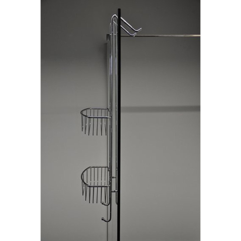 Wiesbaden Domo ophangrek tbv glazen wand 80cm chroom SW62484