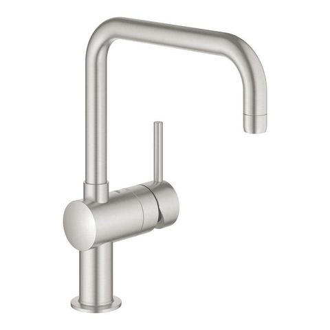 Grohe Minta Keukenkraan - hoog - draaibare uitloop - Brushed Supersteel (RVS) 0102511
