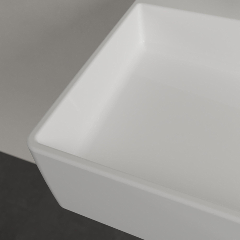 Villeroy & Boch memento 2.0 wastafel onderzijde - geslepen - 120x47cm - met overloop - 2 kraangaten CeramicPlus - White Alpine (glans wit) SW336067