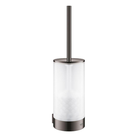 Grohe Selection Toiletborstelhouder - wandmontage - rond - open - hard graphite (antraciet) SW499837